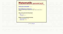 Desktop Screenshot of mat1.dk